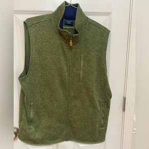 Crown & Ivy Men’s Green Vest Sz Large NWOT